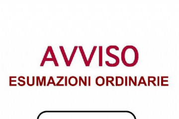 Avviso esumazioni ordinarie salme