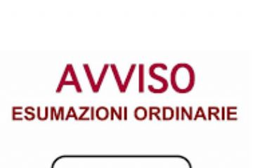 Avviso esumazioni ordinarie salme
